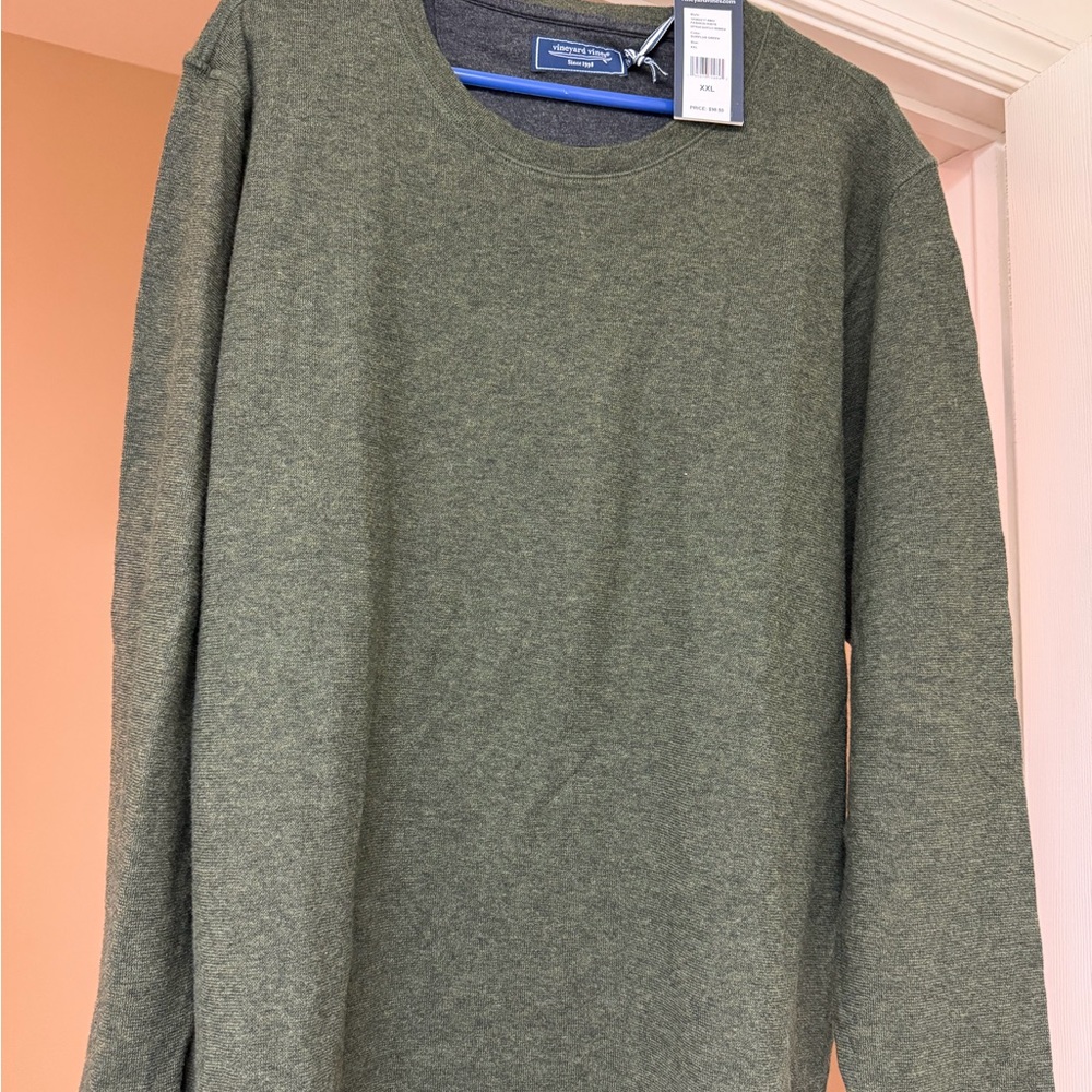 Vineyard Vines Surplus Green Crewneck